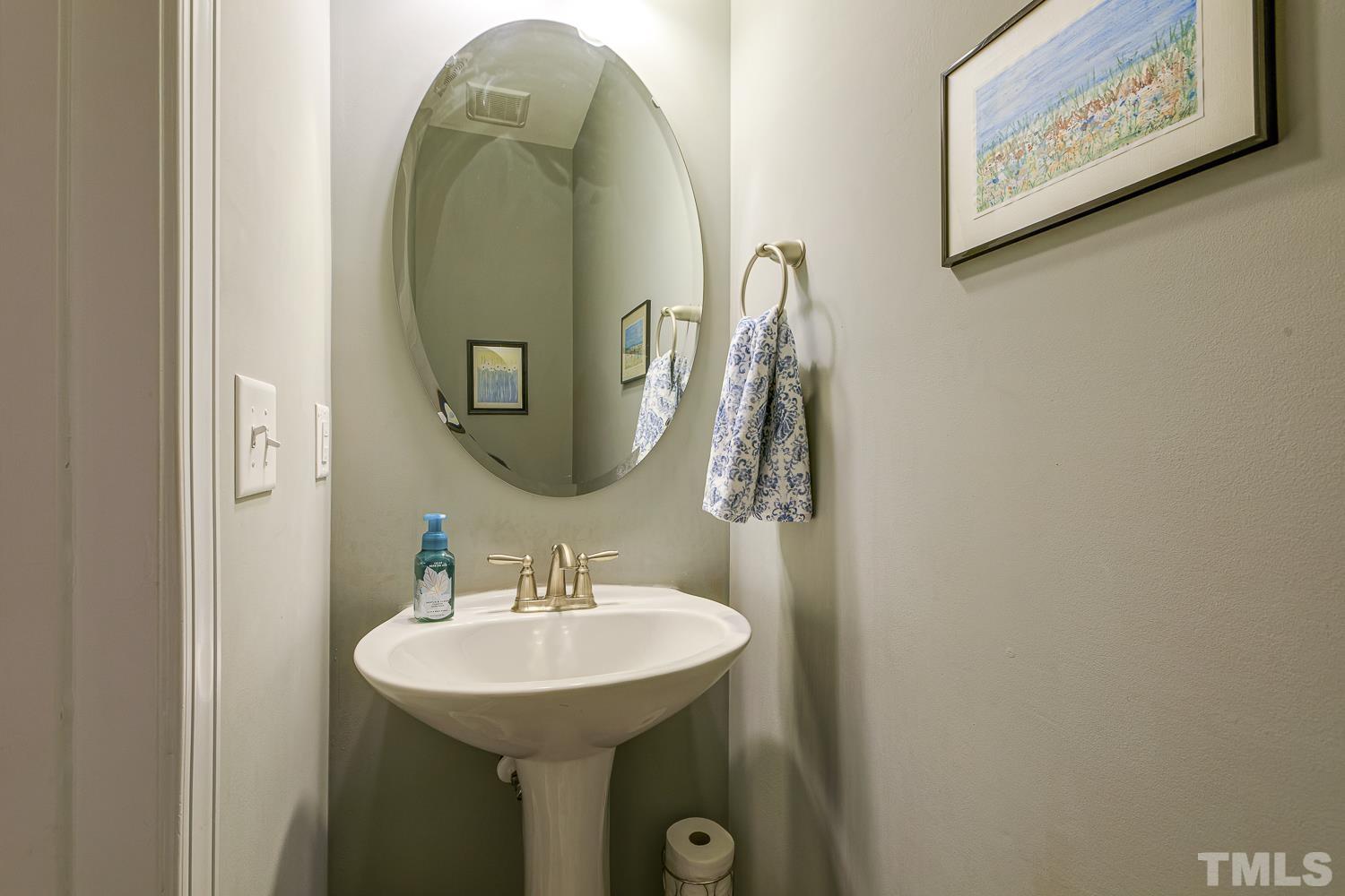5516 Red Line Court Raleigh, NC 27603 - Photo 16 of 39 a bathroom with a sink and a mirror
