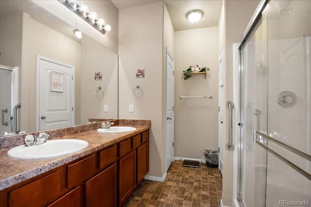 a balcony with view of living room