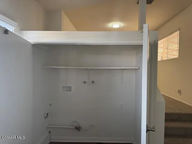 a close view of closet