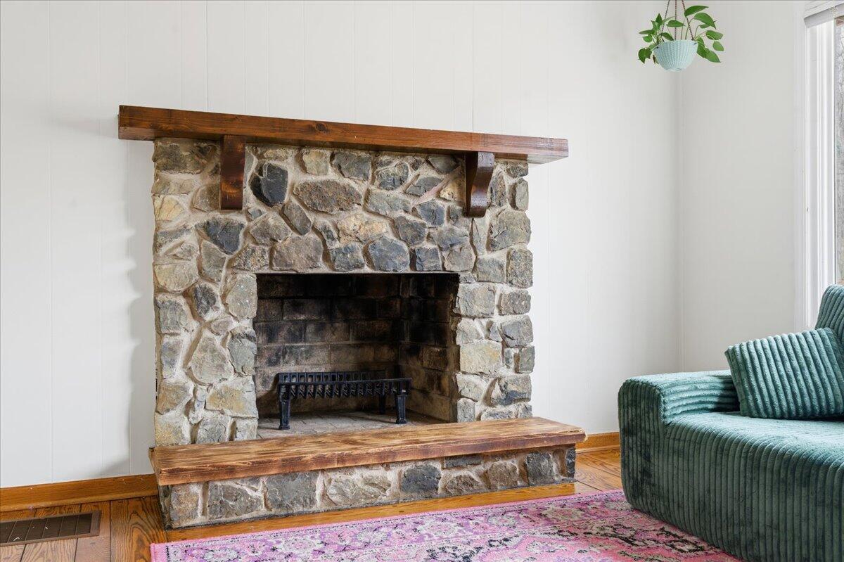 2835 Edwardsville Road Hardy, VA 24101 - Photo 8 of 35 a living room with furniture and a fireplace