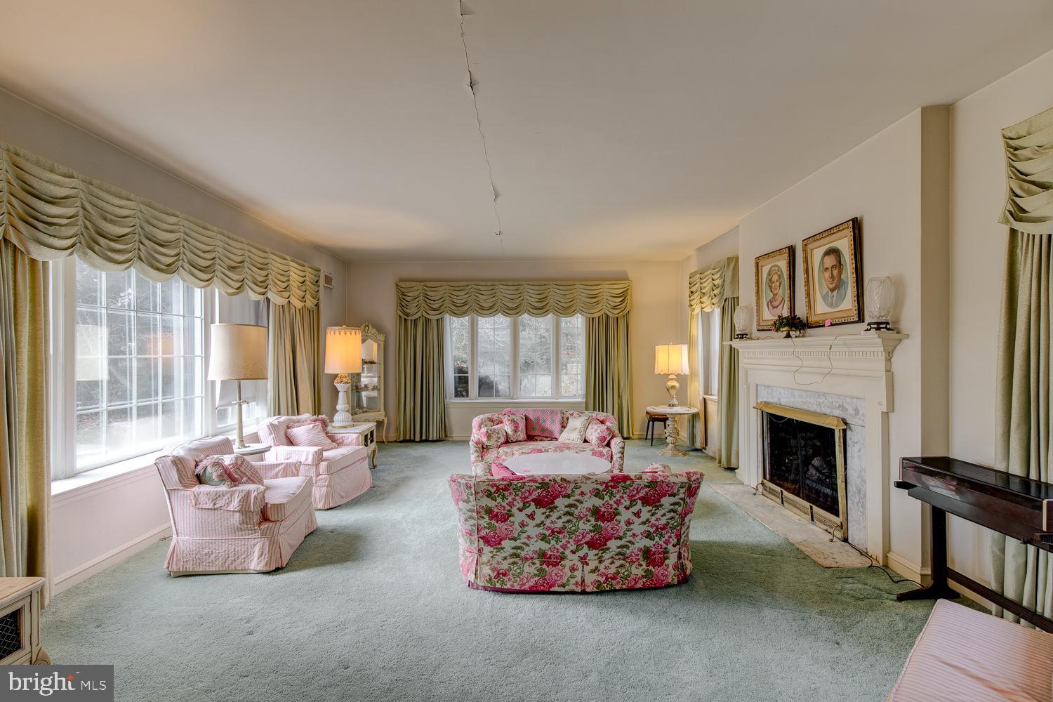 525 Clothier Road Wynnewood, PA 19096 - Photo 18 of 32 Sunken Living Room