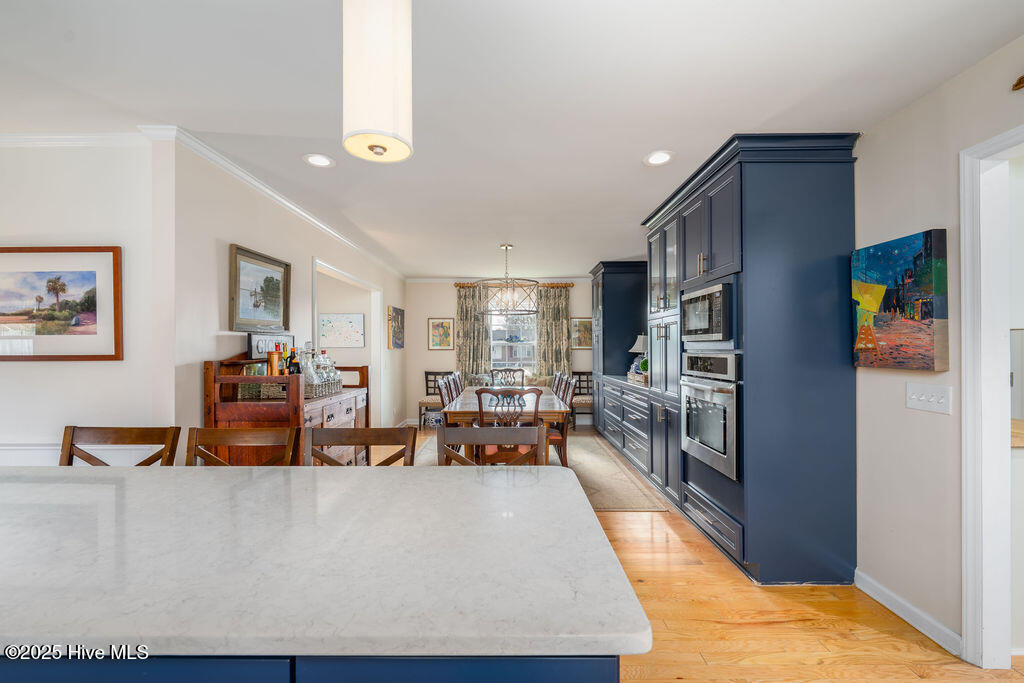 409 Windemere Road Wilmington, NC 28405 - Photo 19 of 54 Kitchen Island looking towards the Dining Room and Windemere