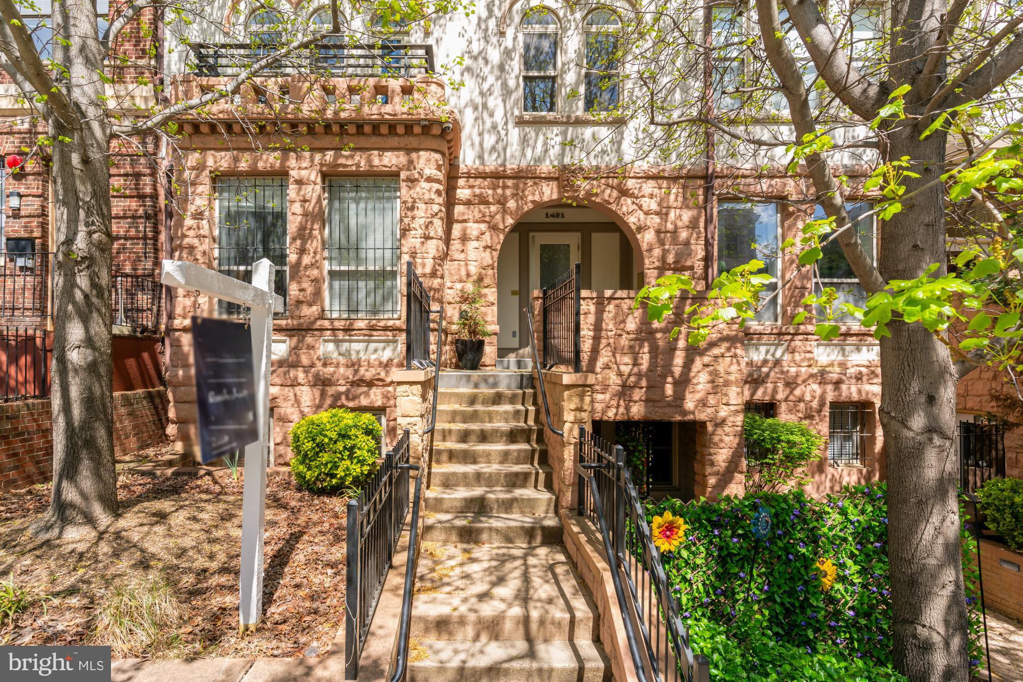 a front view of a building
