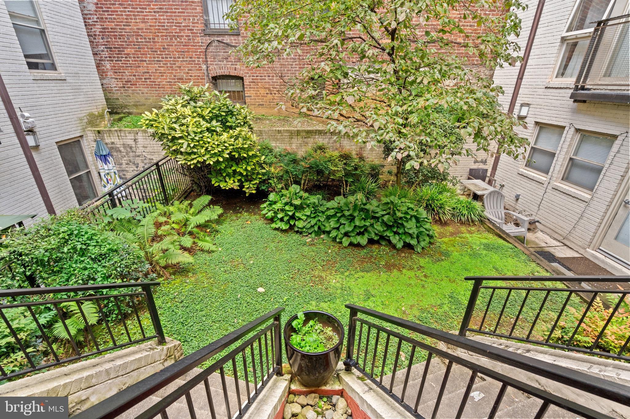 1421 Chapin Street Northwest, Unit 102 Washington, DC 20009 - Photo 24 of 37 a view of balcony with garden