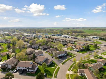 a living room with furniture potted plant and a window