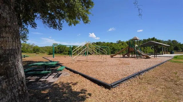 a view of park with trees