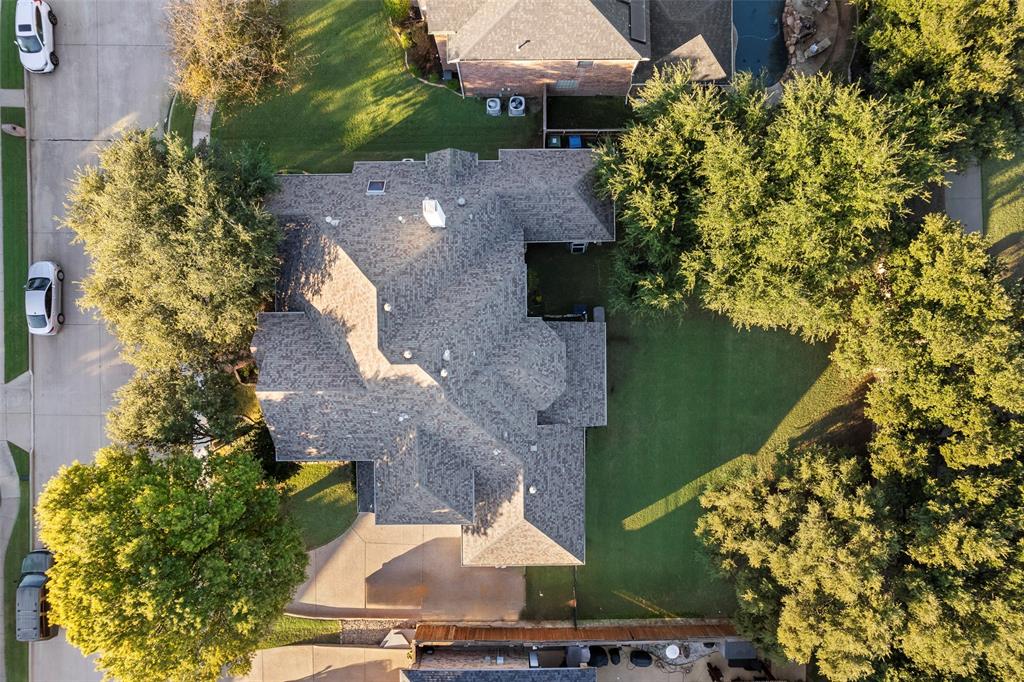 3904 Edna Valley Court Flower Mound, TX 75022 - Photo 35 of 36 an aerial view of a house