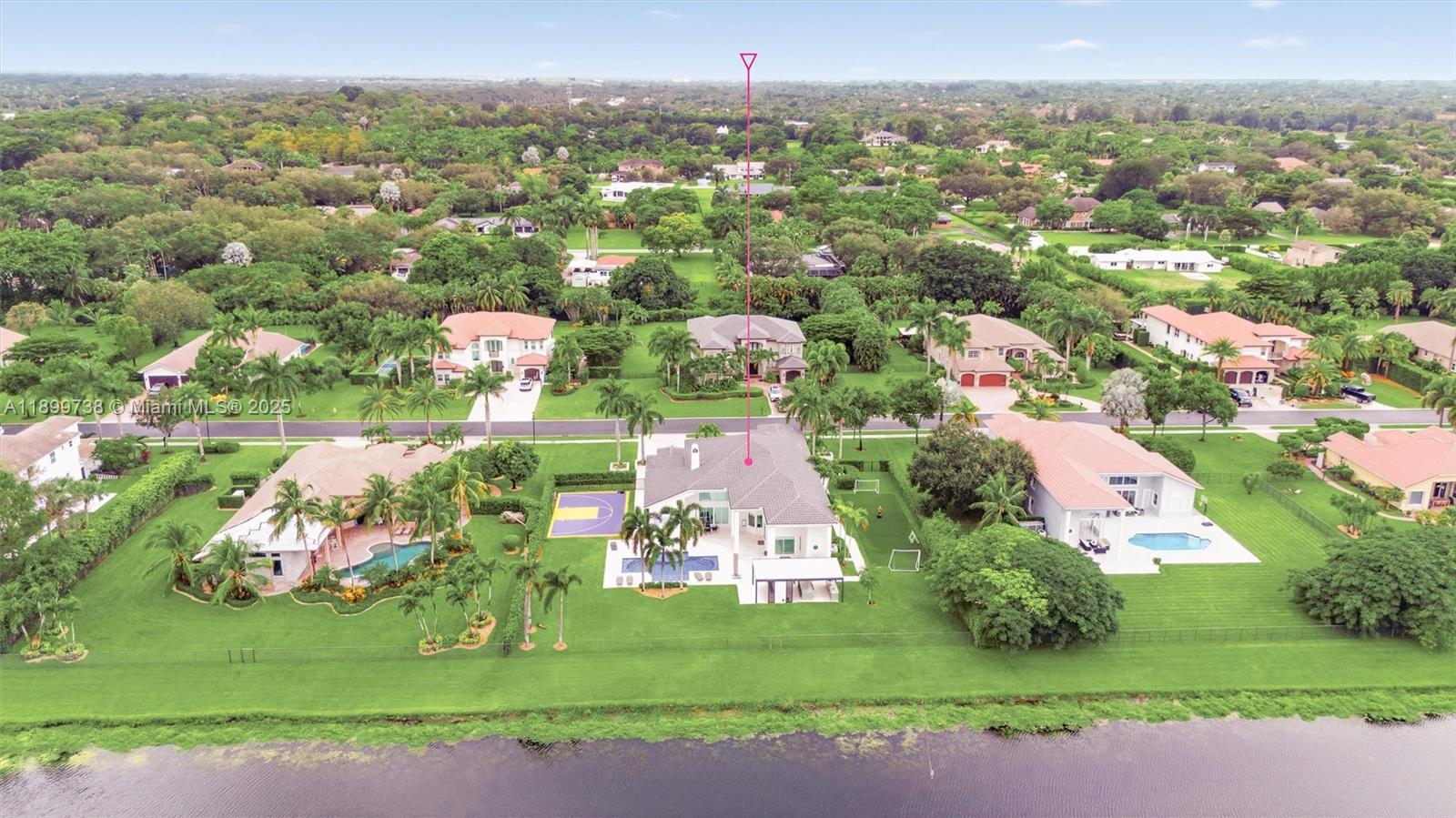 3526 Juniper Lane Davie, FL 33330 - Photo 75 of 79 an aerial view of residential houses with outdoor space and trees