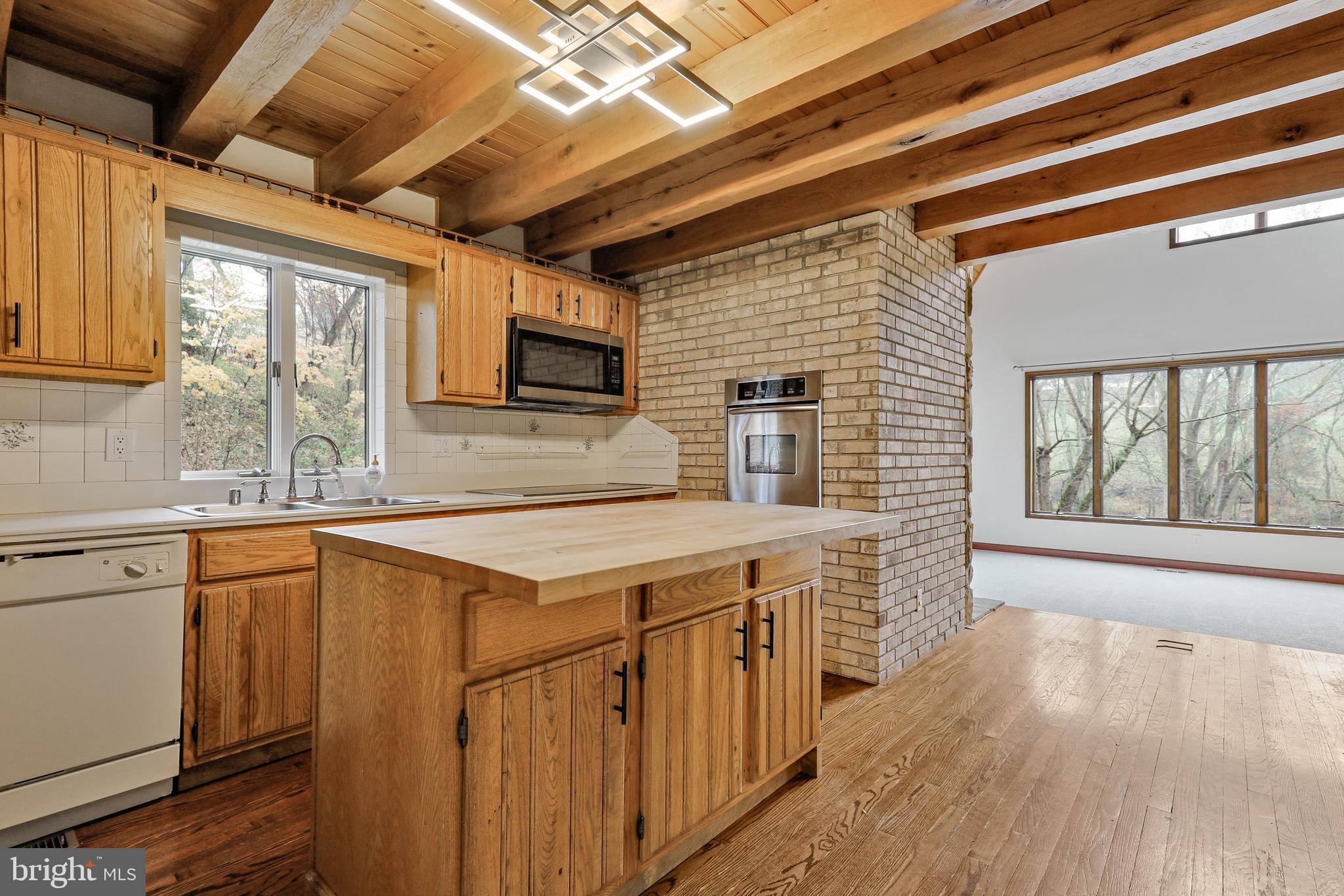 7658 Gaither Road Sykesville, MD 21784 - Photo 16 of 44 Kitchen with beamed ceiling.
