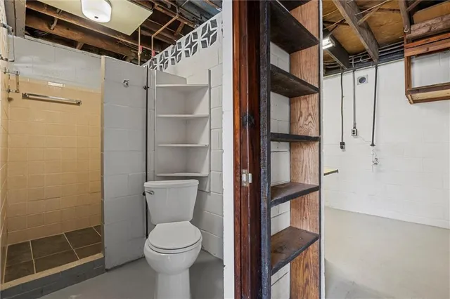 a view of storage and utility room