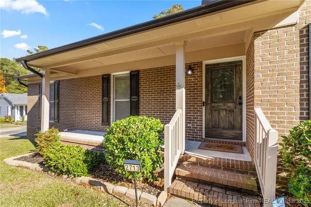 a front view of a house