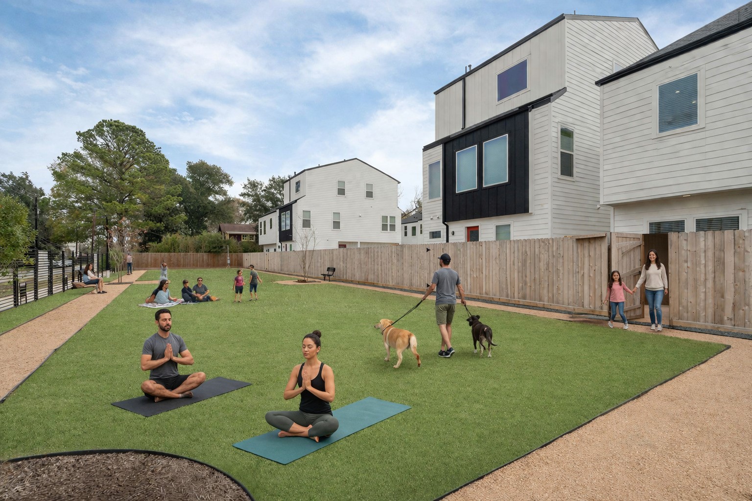 4764 Martin Street Houston, TX 77018 - Photo 1 of 48 IA GENETARED. Direct access to the park from your backyard on specific units.