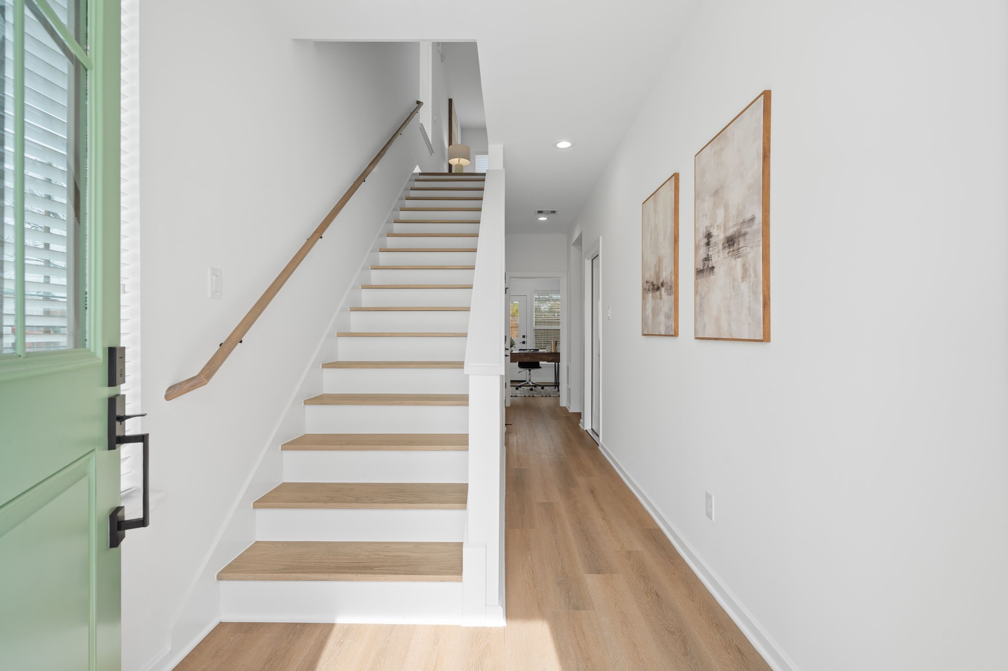 4764 Martin Street Houston, TX 77018 - Photo 3 of 48 White oak stairs.