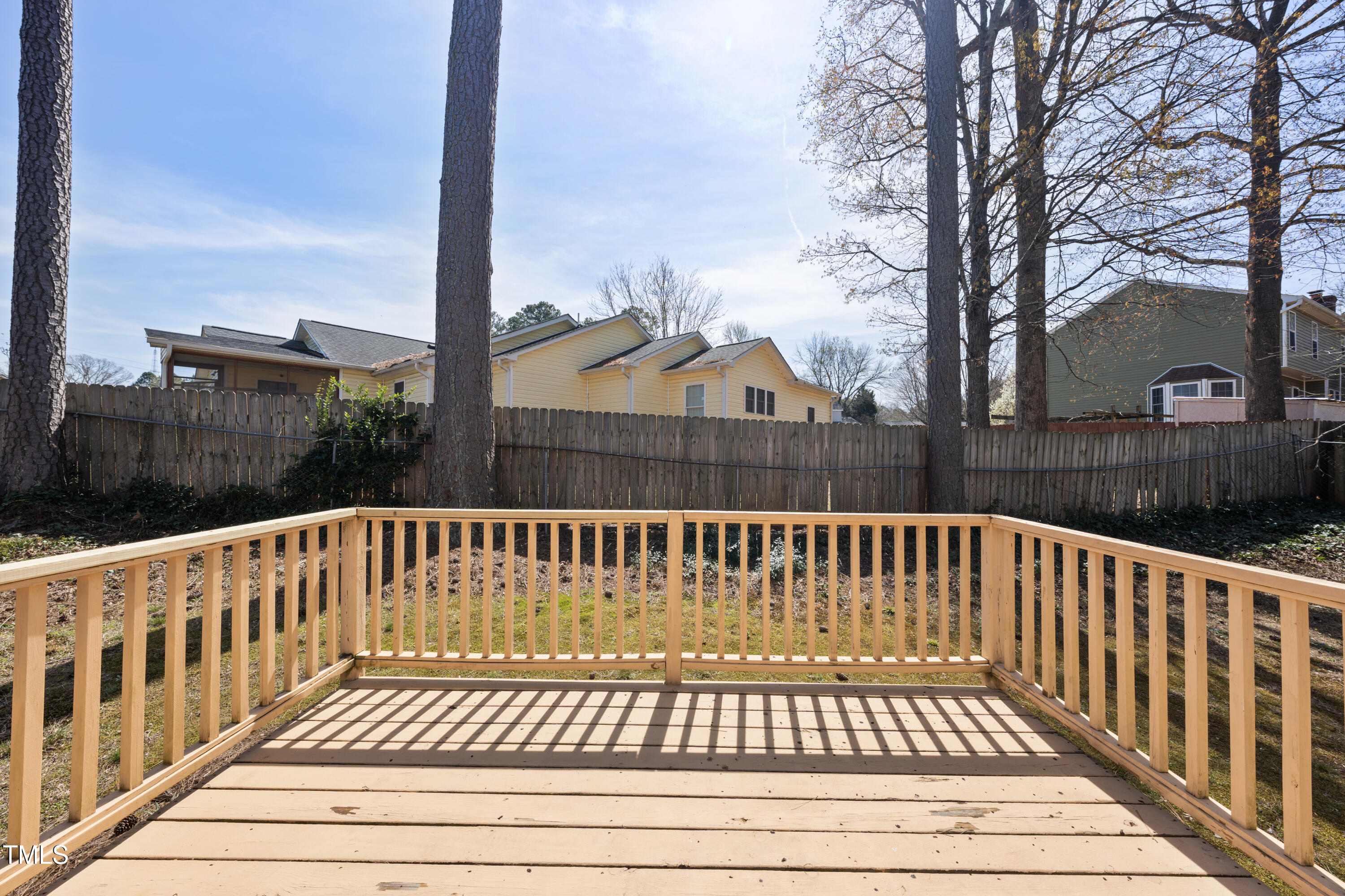 103 Willoughby Lane Cary, NC 27513 - Photo 19 of 21 back yard from deck