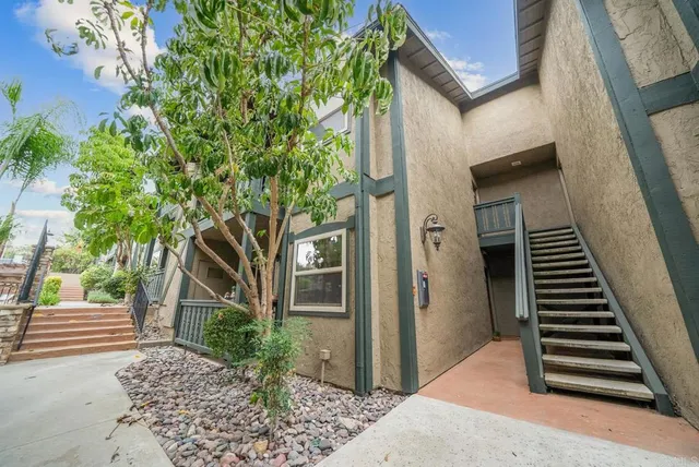 a view of a entryway of the house