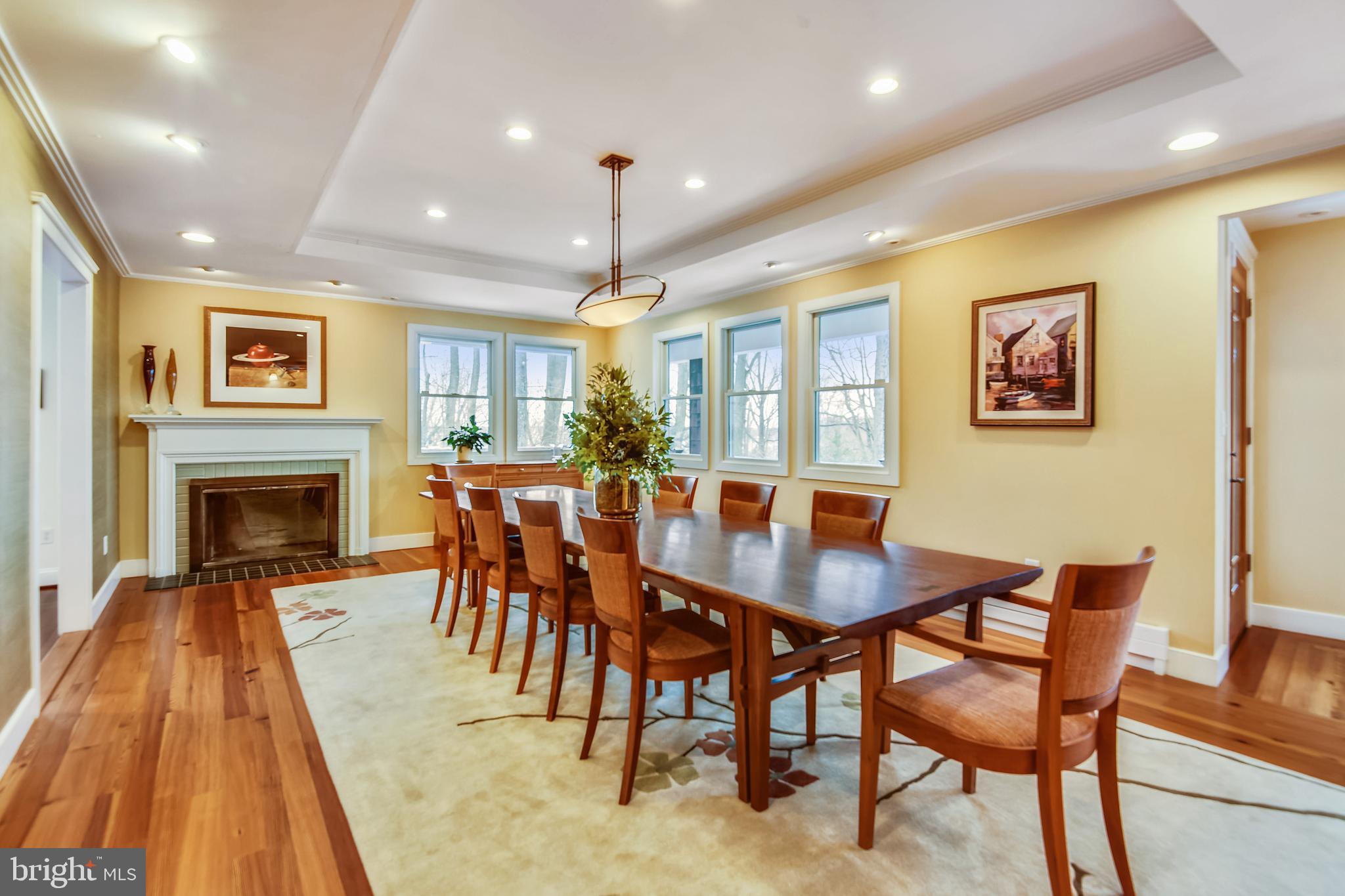 1220 Cavalier Road Arnold, MD 21012 - Photo 21 of 144 Well-appointed dining room with fireplace