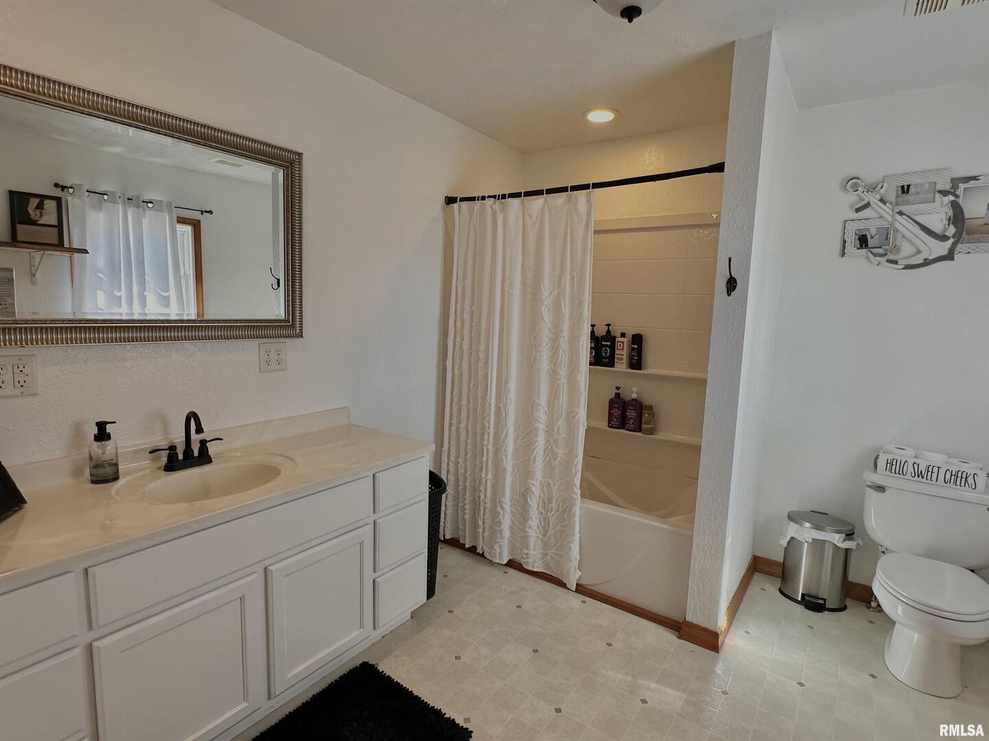 878 County Road 600N Sims, IL 62886 - Photo 31 of 82 a bathroom with a sink a toilet and shower