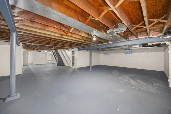 a view of storage and utility room