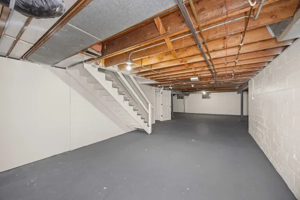 a view of a room with a hallway