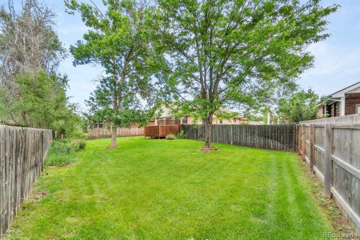 833 Wade Road Longmont, CO 80503 - Photo 33 of 40 a view of a backyard with a small cabin