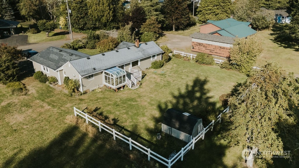 310 G Street Forks, WA 98331 - Photo 2 of 40 an aerial view of residential house with pool