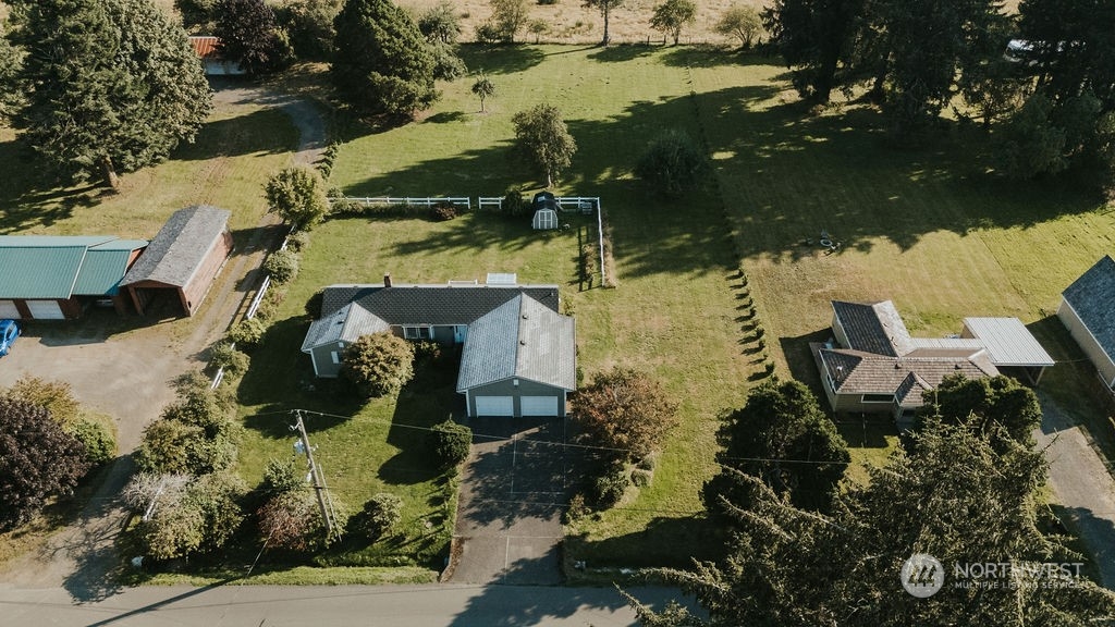 310 G Street Forks, WA 98331 - Photo 37 of 40 an aerial view of a house with a yard