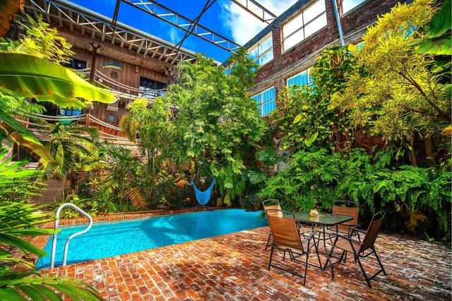 a view of porch with seating area