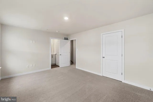 a view of an empty room