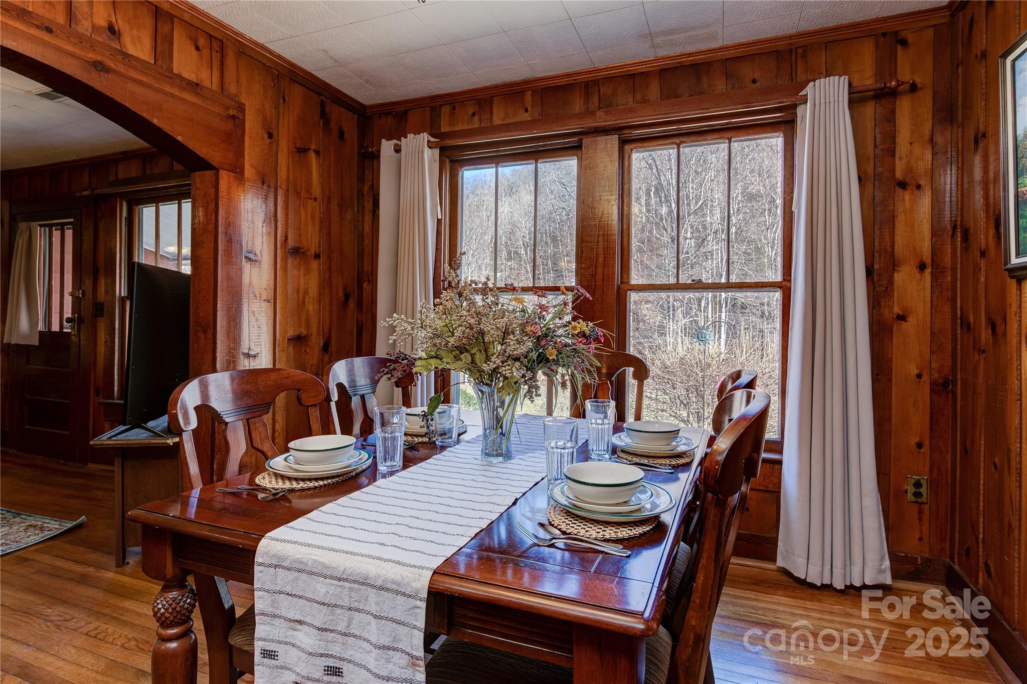 4050 Pickens Highway Rosman, NC 28772 - Photo 25 of 31 a view of a dining room with furniture window and outside view