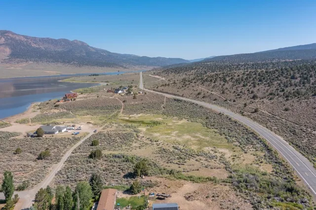 a view of a lake view and mountain view