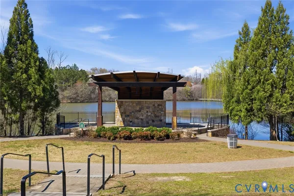 a view of a lake from a balcony