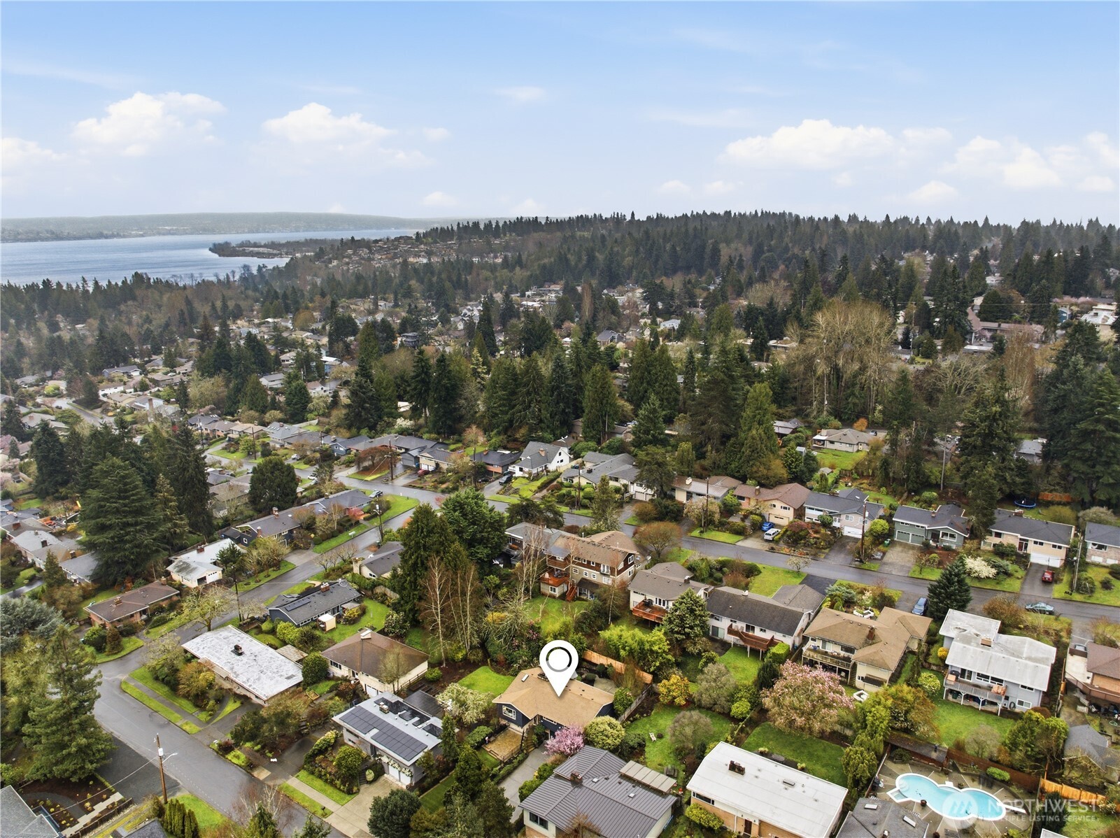 3601 Northeast 100th Street Seattle, WA 98115 - Photo 8 of 37 an aerial view of a city