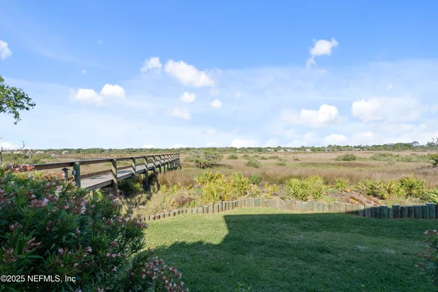 a house view with a garden space