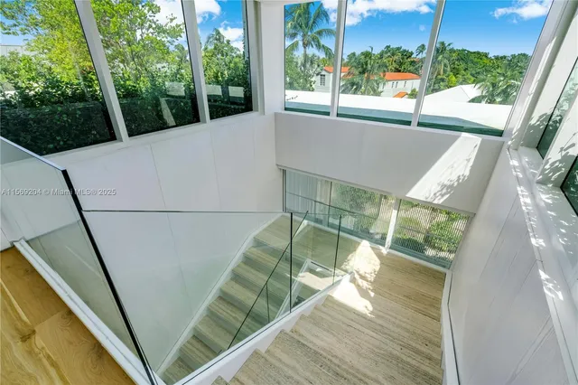 a view of a potted plant in front of a door