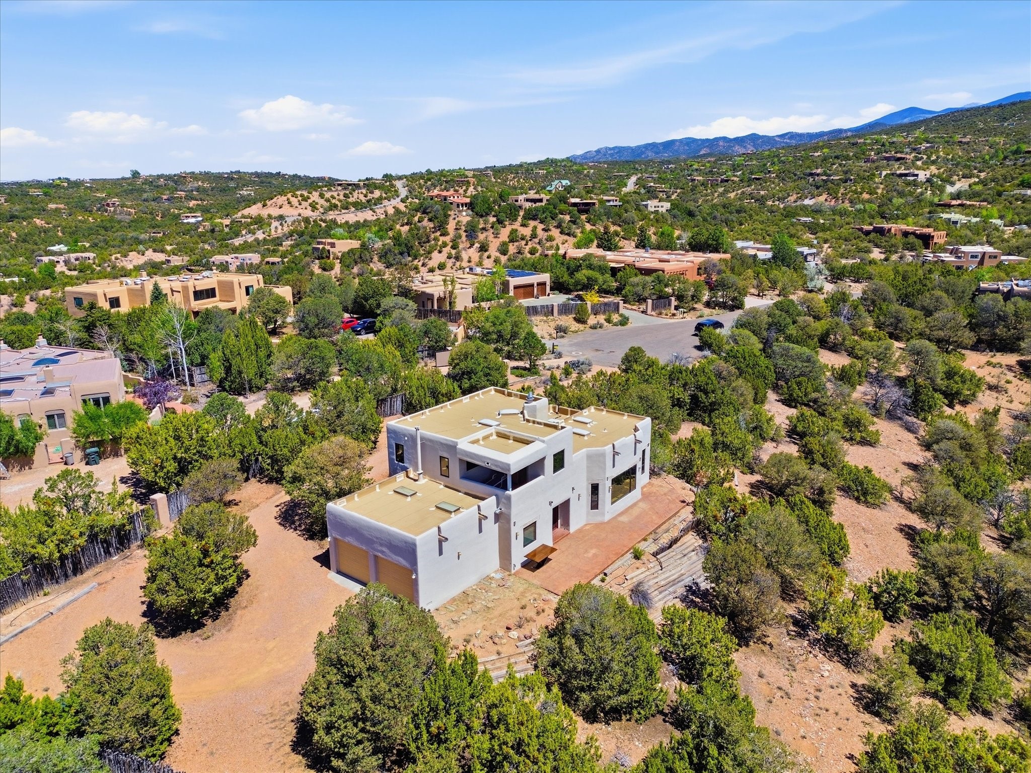 975 Indian Ridge Road Santa Fe, NM 87501 - Photo 59 of 67 Aerial View