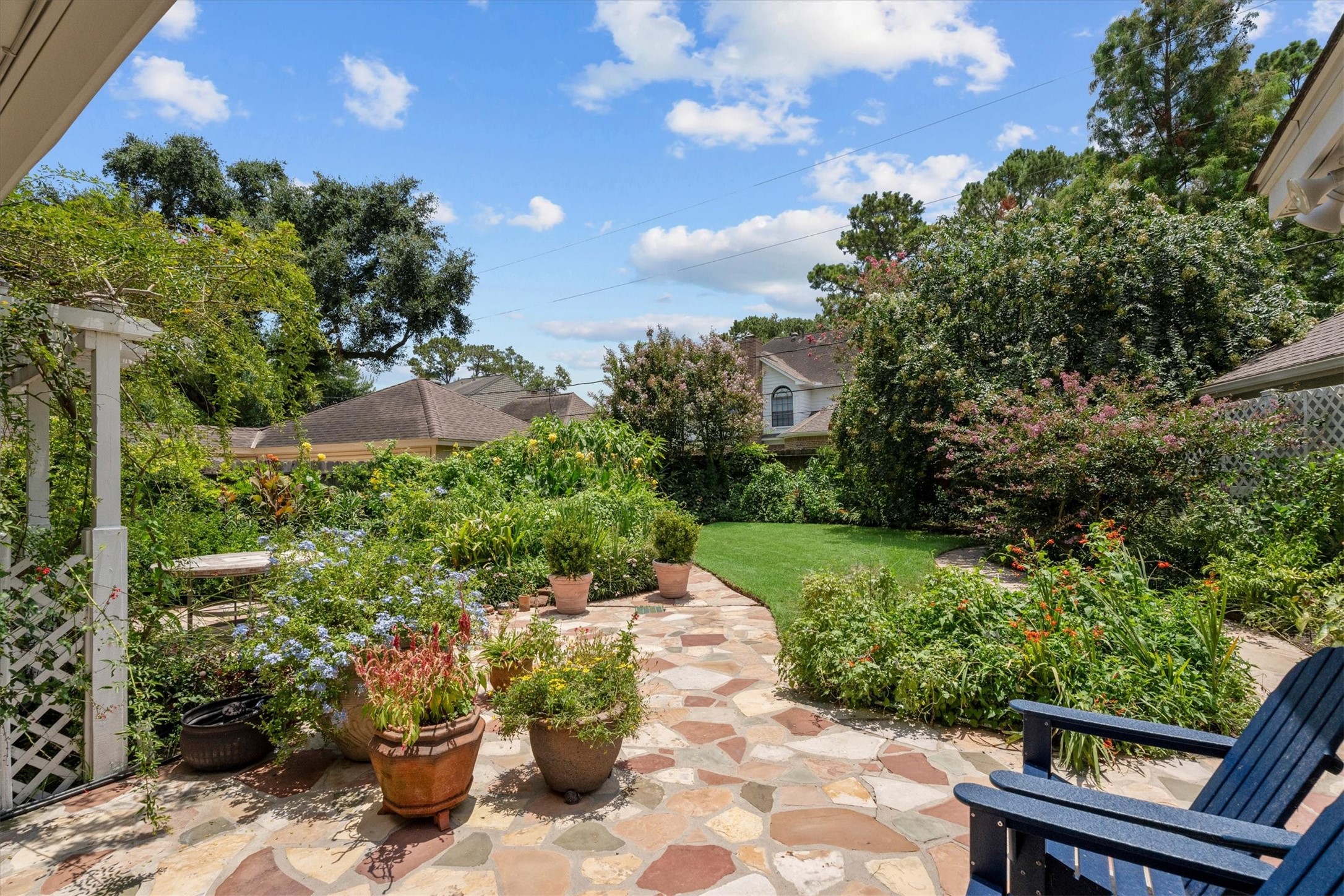 9103 Herts Road Spring, TX 77379 - Photo 40 of 46 This backyard view showcases the deep 7,883 square foot lot.