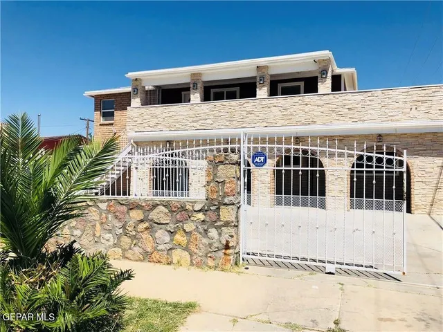 a view of a house with a balcony