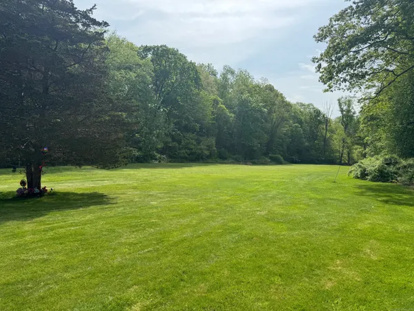 a view of an outdoor space and a yard
