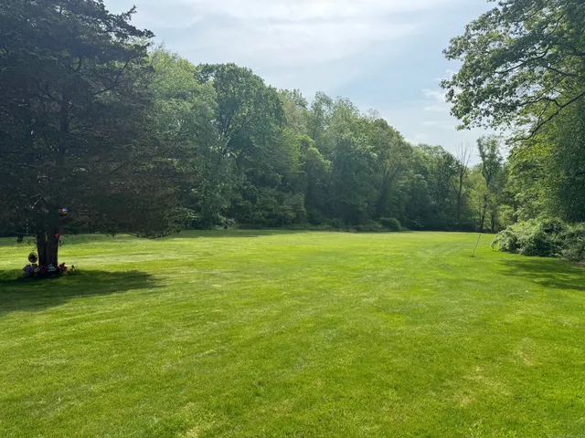 a view of an outdoor space and a yard