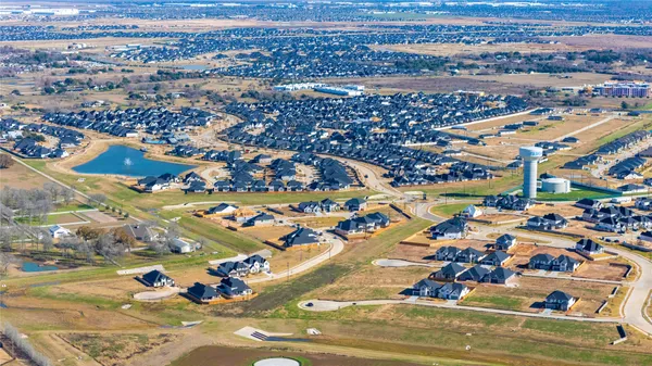 an aerial view of multiple houses
