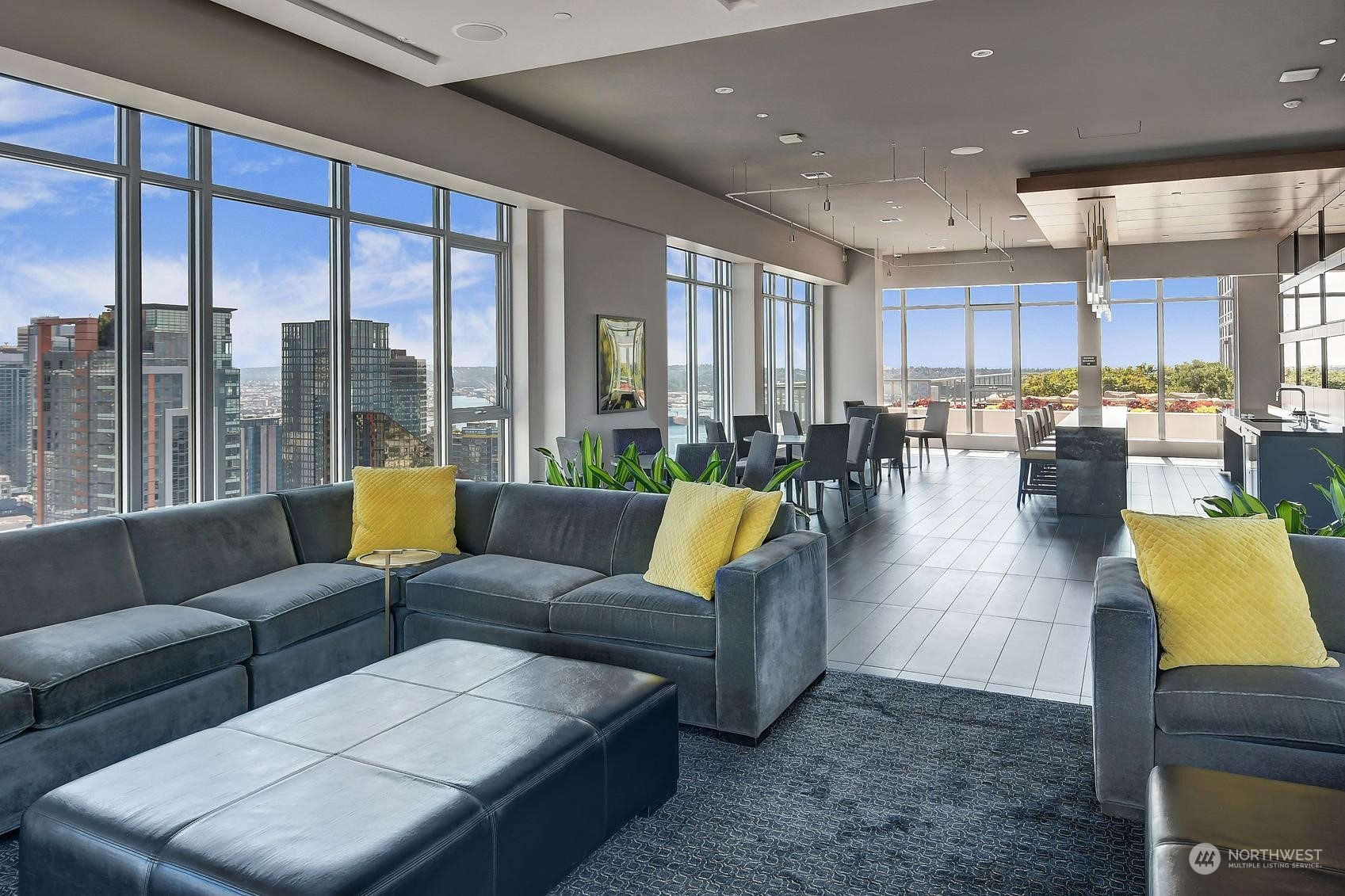 583 Battery Street, Unit 2708N Seattle, WA 98121 - Photo 24 of 30 a living room with furniture and a large window