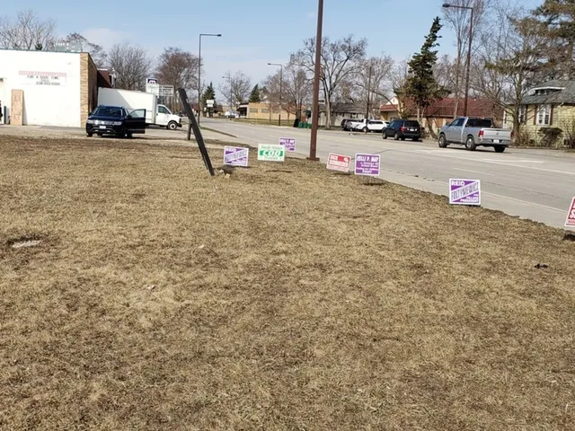 a view of a city street