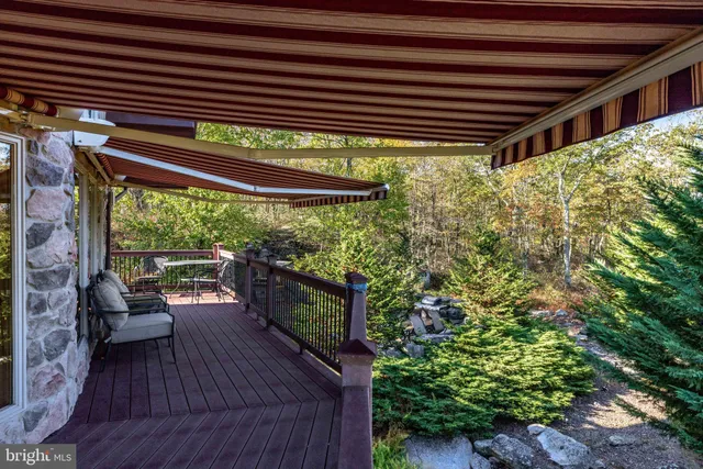 a view of backyard of house