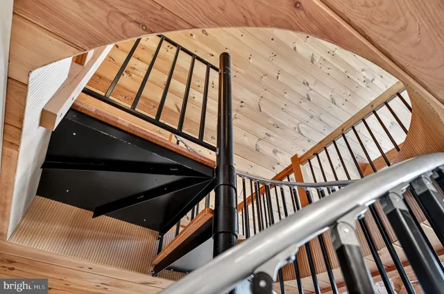 a view of a lake from a balcony