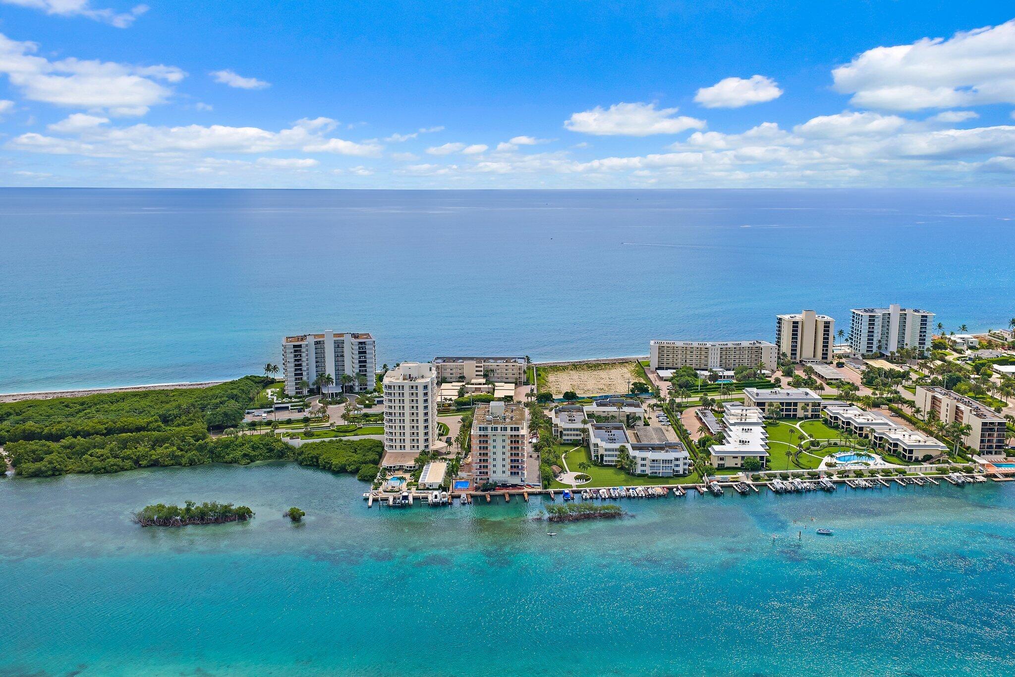 375 South Beach Road, Unit 201 Tequesta, FL 33469 - Photo 29 of 35 Aerial Facing East
