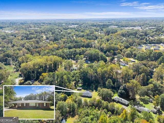 an aerial view of a city