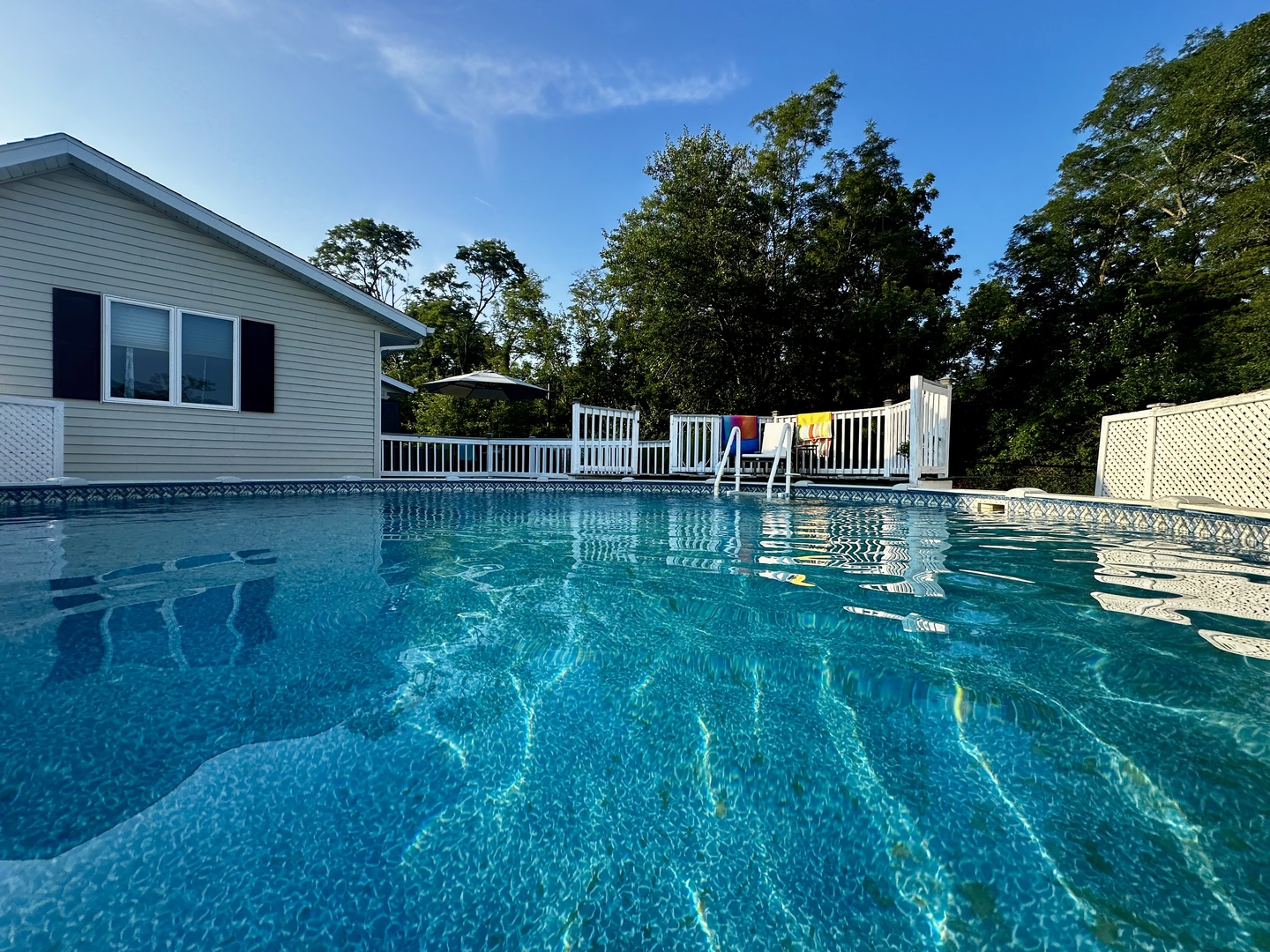 4100 416 North Clinton, IL 61727 - Photo 30 of 33 a backyard of a house with lots of green space