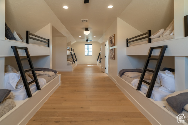 5366 Cyan Lane St. George, UT 84790 - Photo 32 of 39 Hall with wood finished floors, recessed lighting, and lofted ceiling