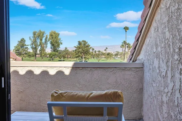 a view of outdoor space with seating