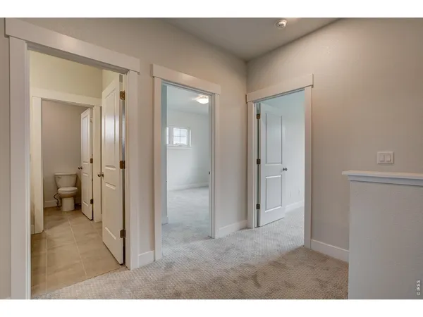 a view of a room with a wardrobe space